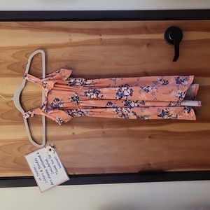 One Step Up Girls Cold Shoulder Dress